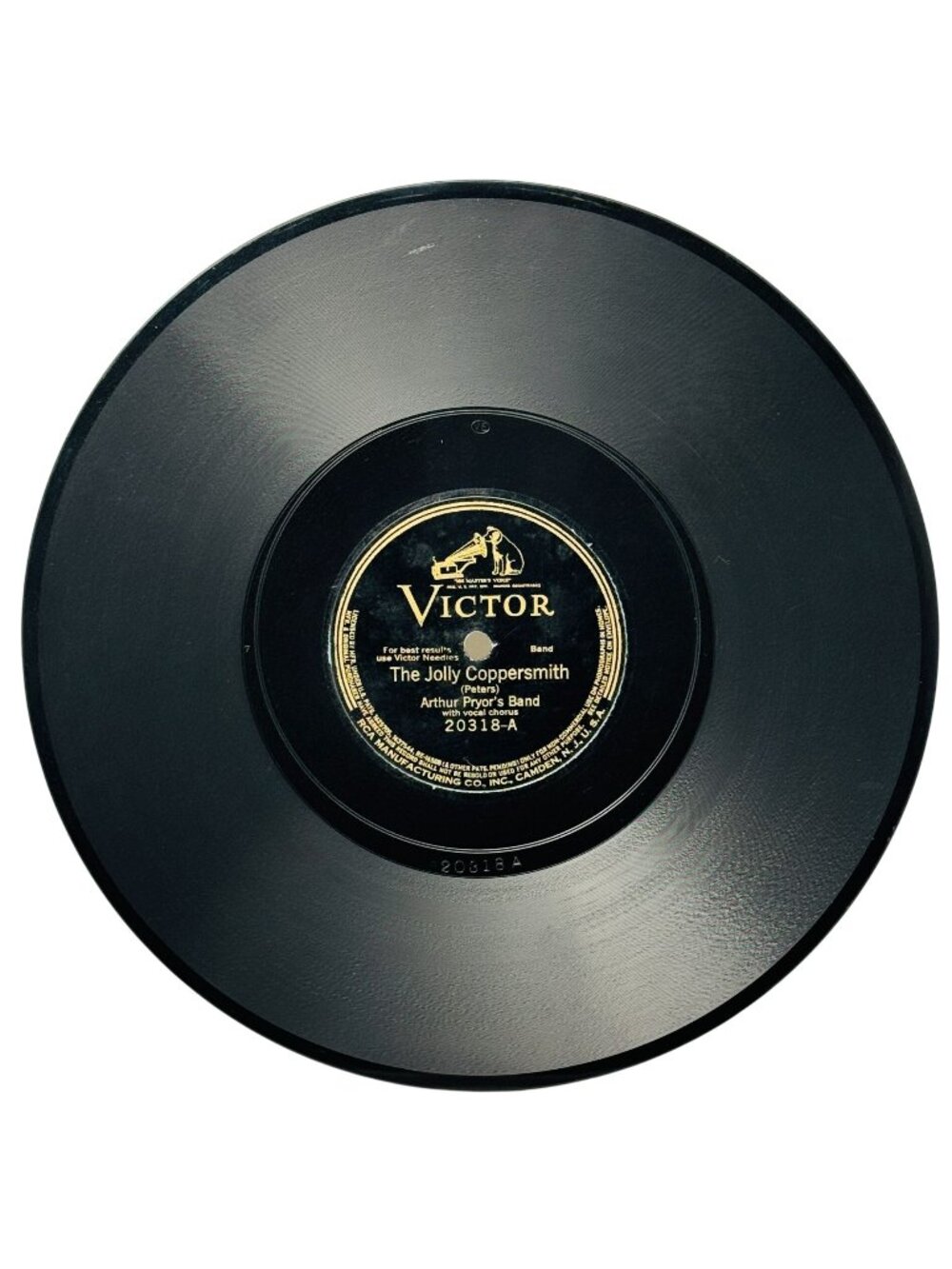 Arthur Pryors Band The Jolly Coppersmith 10 Inch Shellac 78 RPM Victor 20318